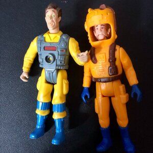 1989 Vtg 2 Kenner Real Ghostbusters Peter Venkman Super Fright Action Figures